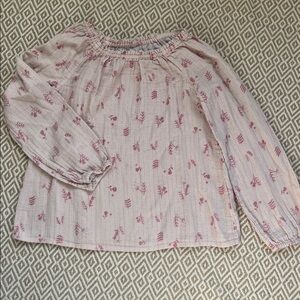 Cat & Jack Pink Floral Kids Blouse